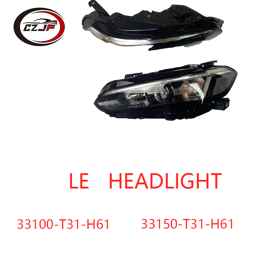 CZJF New Auto Parts White Black Left Front Driving Headlights Led Headlight For Honda Civic LE SE USA 2022 2023 33100-T31-H52