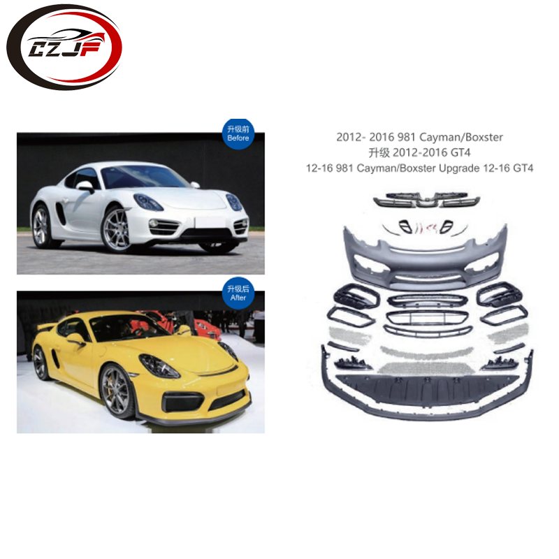 CZJF Front Bumper Assy Body Kits For Porsche Cayman Boxster 981 2012-2016 Upgrades 2012-2016 GT4