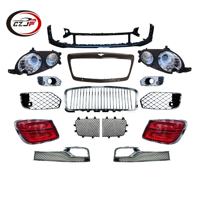 CZJF Auto Taillamp Grille Front Bumper Body Kit For Bently Flying Spur 2020 2021 2022 2023 2024