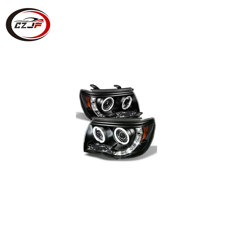 CZJF LED Projector Headlamp HeadLight For Toyota Tacoma Pickup 2005 2006 2007 2008 209 2010 2011 Truck Front Lamp Black Smoke