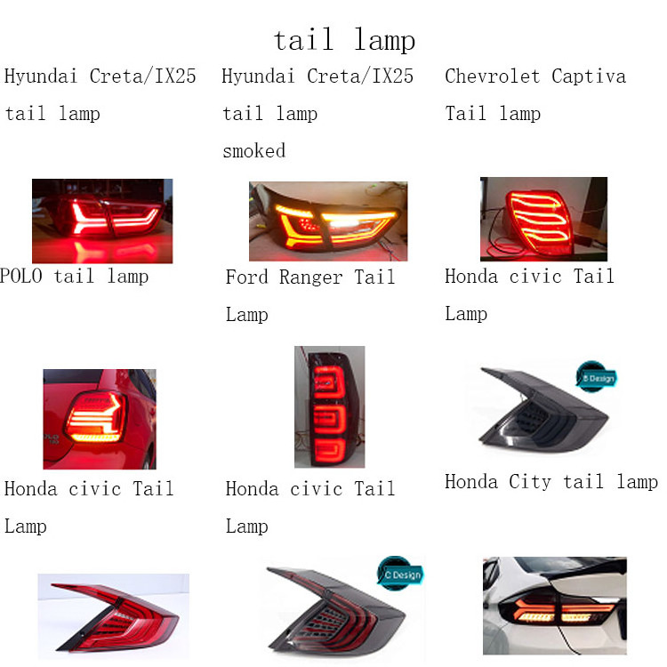 Modified Tail Lamp Rear Lamp For Hyundai I20  Led Rear Bumper Lamp  two functions/ running turn signal function