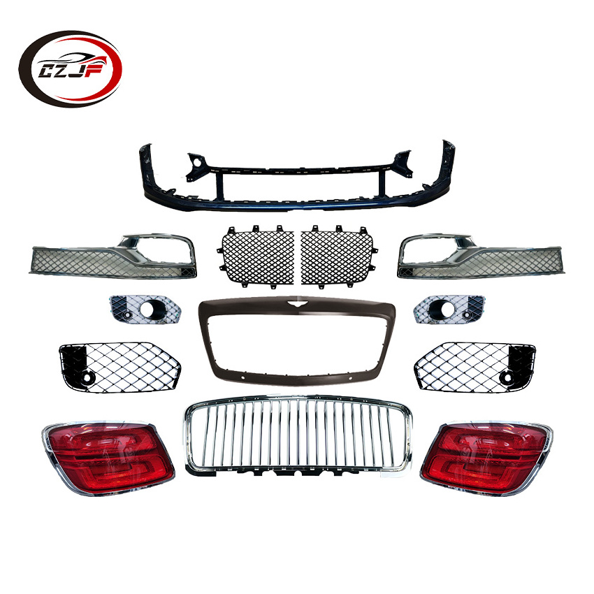 CZJF Auto Taillamp Grille Front Bumper Body Kit For Bently Flying Spur 2020 2021 2022 2023 2024