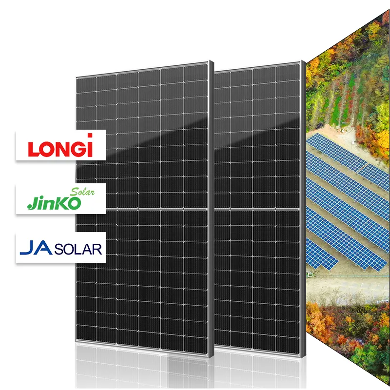 Canadian JA Jinko Longi XC 550w 400watt 400w Pv Module Panneaux Solaire Photovoltaic Panel Monocrystalline Solar Panels price//