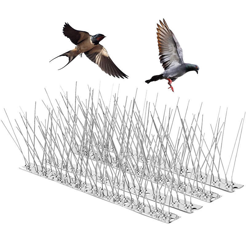 Great quality durable practical long-term use stainless steel bird spikes anti-bird thorn Outdoor pest control bird traps 304 a