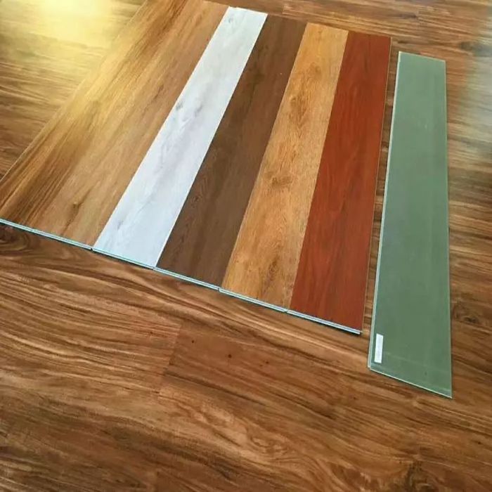 Waterproof  luxury virgin material vinyl plastic click tiles glossy marble rigid core plank spc flooring for residential and com