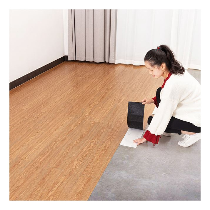 Flexible glue down resistant molding trim commercial smooth self adhesive LVT flooring for office building