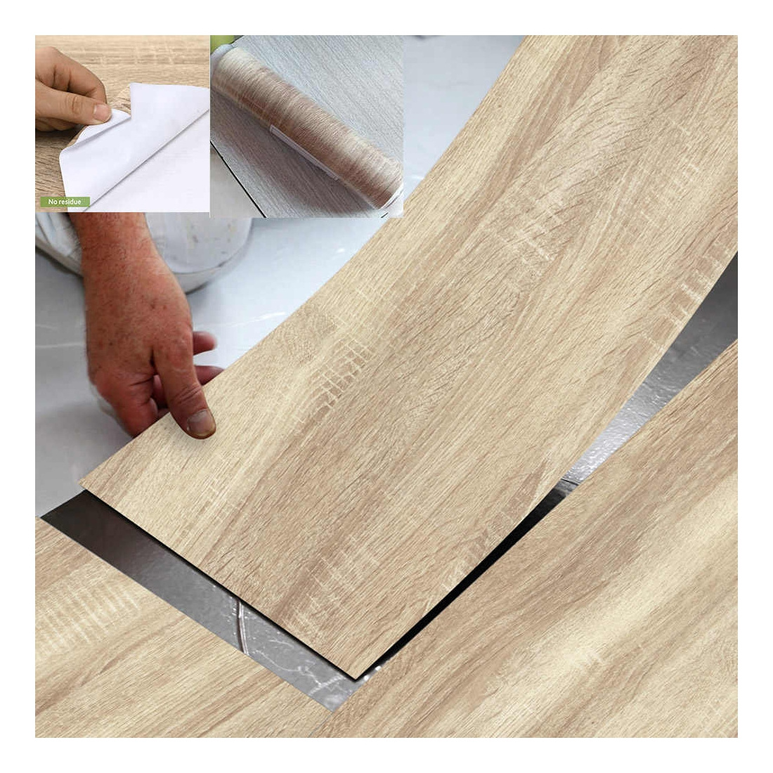 Best price cheap anti slippery wholesale plastic diy peel decoration self adhesive pvc vinyl flooring