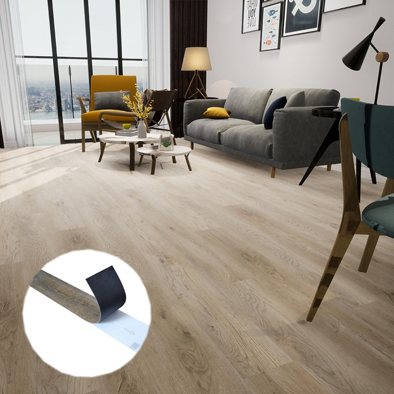 Cheap luxury wood texture commercial lvt vinyl tiles peel and stick self adhesive vinyl flooring for indoor use