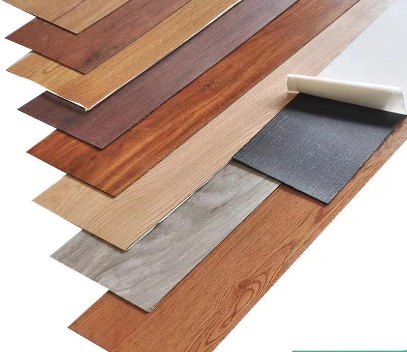 Cheap luxury wood texture commercial lvt vinyl tiles peel and stick self adhesive vinyl flooring for indoor use