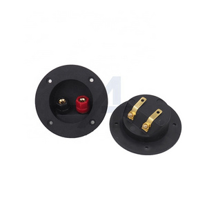 JIALUN Round Audio Speaker Box Audio Terminals Box Binding Post