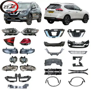 CZJF USA Version Auto Car Parts Head lamp Bumper Fog Light Grille For Nissan X-trial Rogue 2017 2018 2019 2020 2022 2023 2024