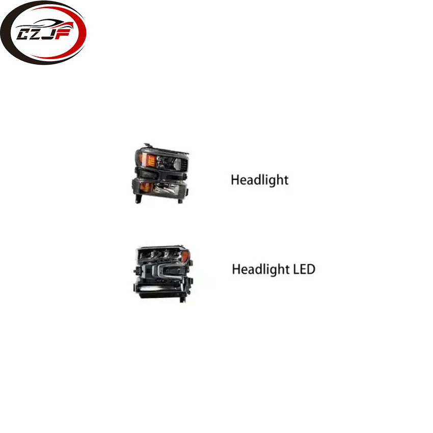 CZJF Head Lamp Front Light LED Headlight For Chevrolet Chevy Silverado 1500 2019 2020 2021 84621848 84621849 84621850 84621851