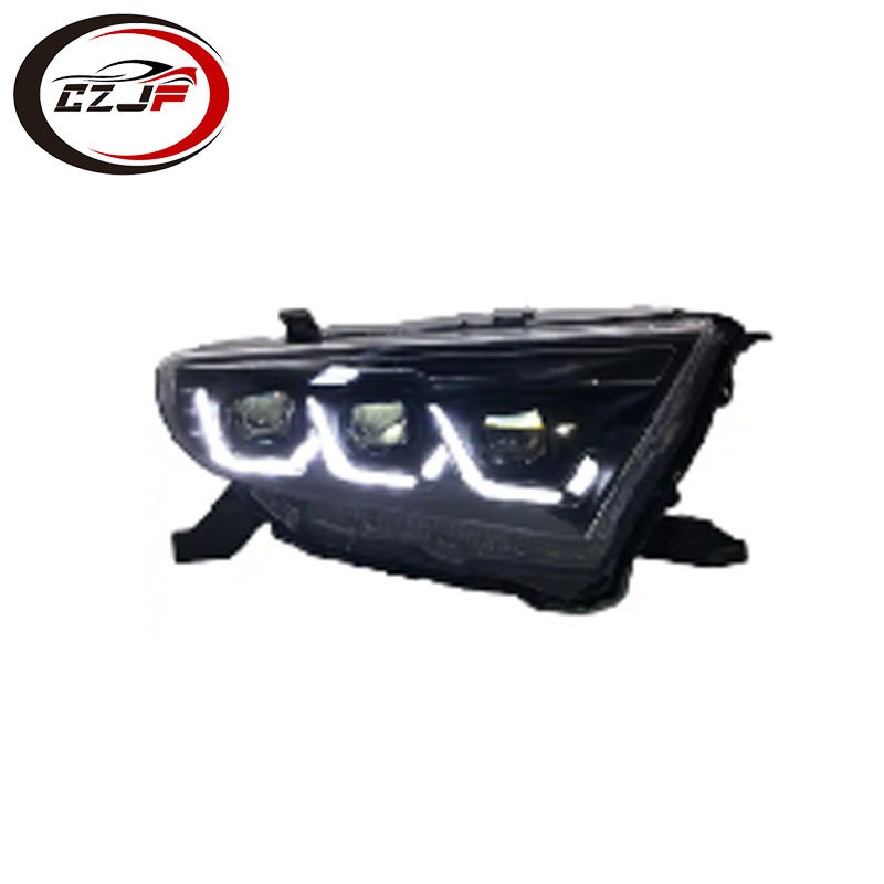 CZJF Car Lights for Toyota Highlander Headlight Projector Lens 2012-2014 Dynamic Signal Head Lamp LED Headlights