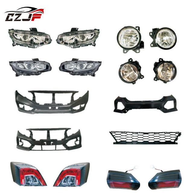 CZJF Hot Sale Front Bumper Rear Light Front Bumper Bracket Headlight For Honda CiVic 2024 2023 2022 2021 2019 2016