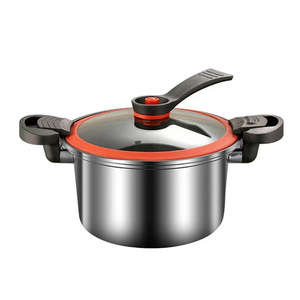 Stainless Steel Nonstick Micro Pressure Cooker 3.8L Pot Use For Gas and Induction Cooker Low Pressure Cooker