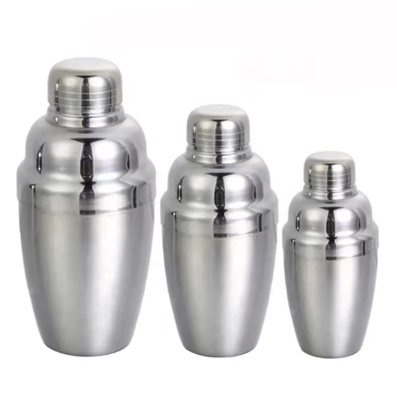 Stainless Steel Cocktail Shaker 250/350/550/750/1000ml Bar tools Built-In Bartender Strainer Bottle Martini Shaker Cup