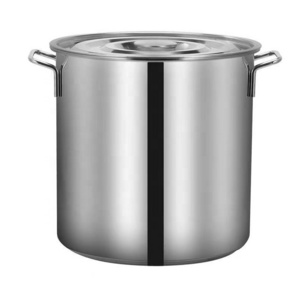 Hotel Supplies Soup Pot Stainless Steel Stock Pot Stainless Steel Large Commercial Cooking Pots with Cover for Restaurant