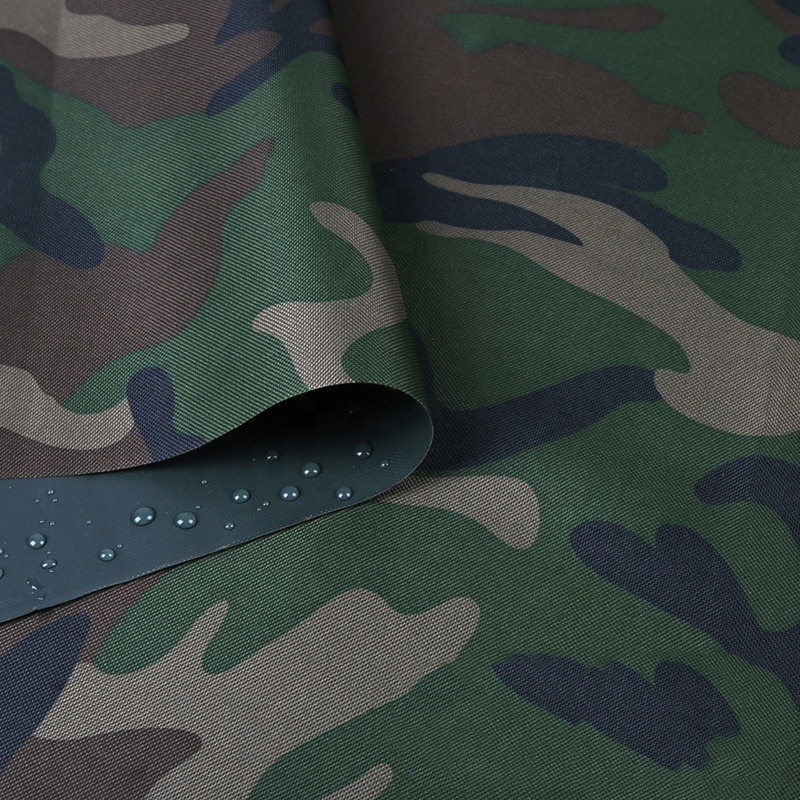 Free sample 600 denier polyester fabric 600D PVC Camouflage Waterproof Oxford Fabric for Tent Luggage bag