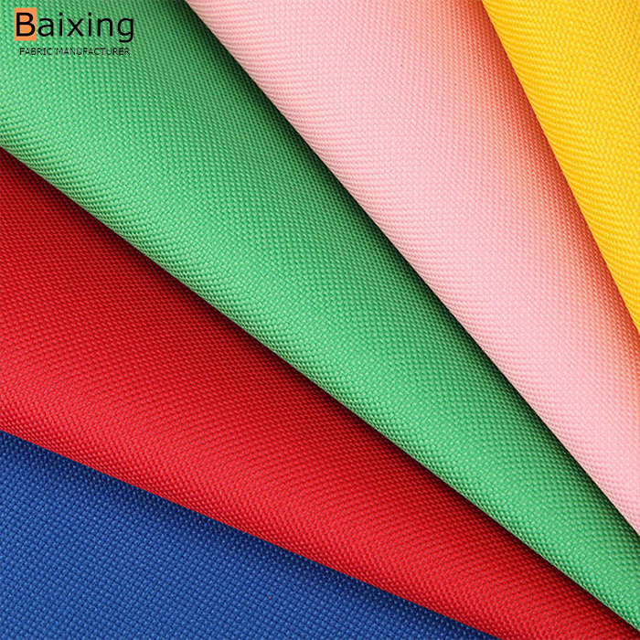 Factory price free sample tear resistance bag fabric material waterproof PVC PU coated 600D oxford fabric for bags