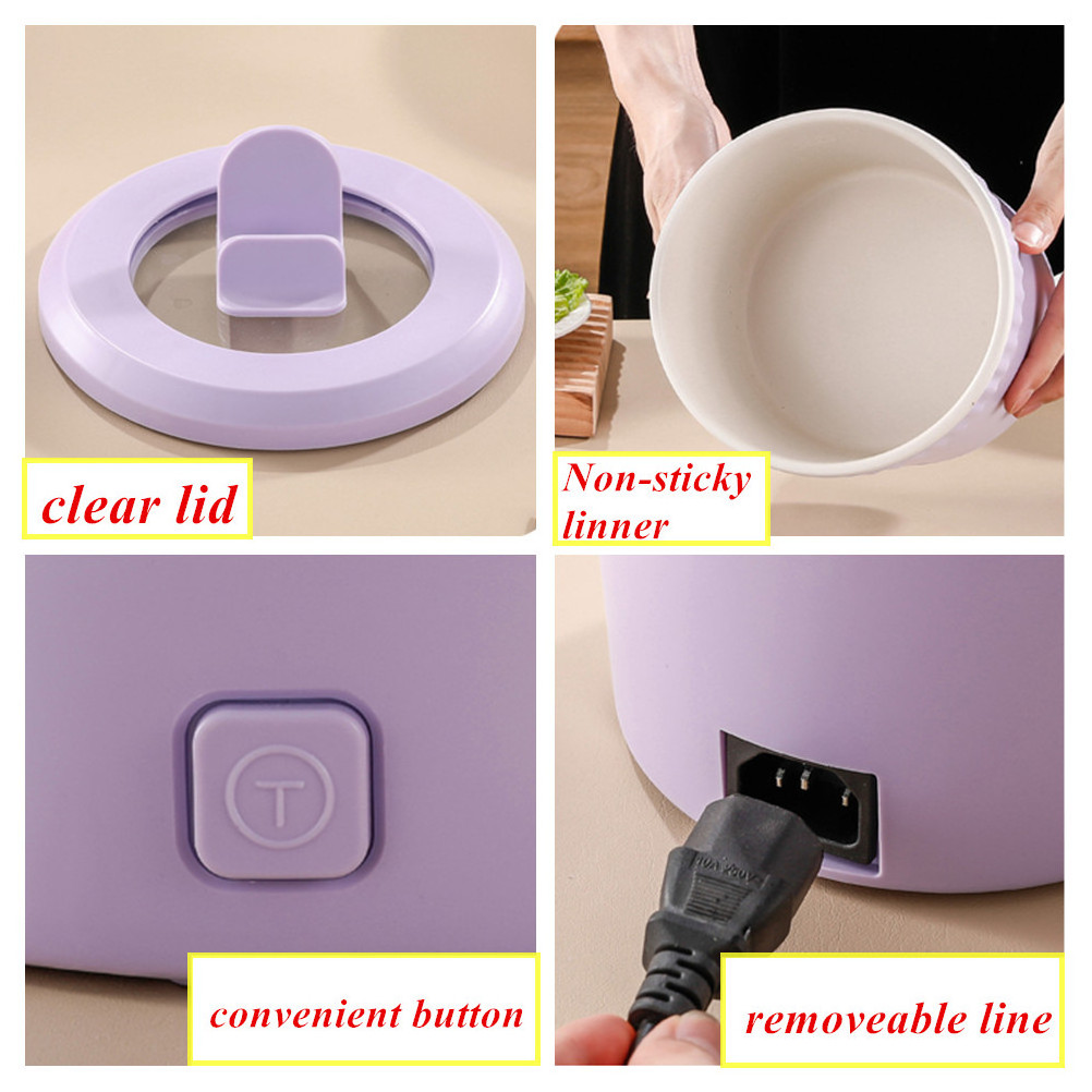 Small Household Multifunctional All-in-One Pot, Multifunctional Mini Electric Cooker Electric Pot for Cooking