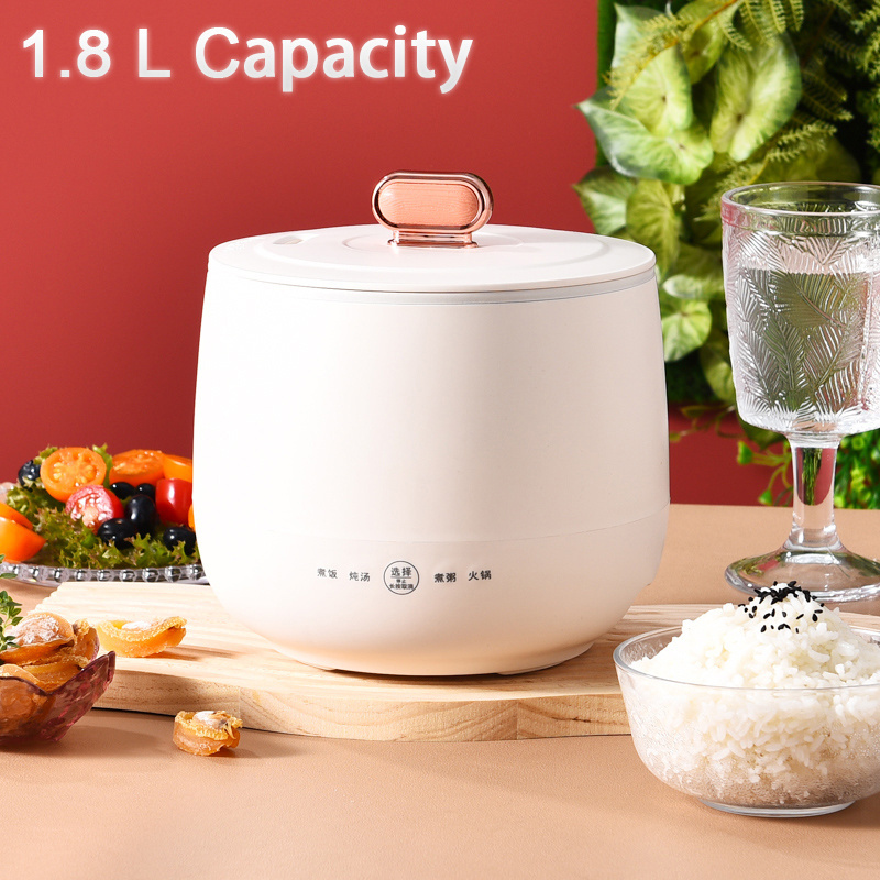 Multipurpose 220V Rice Cooker 1.8L Electric Rice Cooker Non-Stick Inner Home Electric Mini Hot Pot