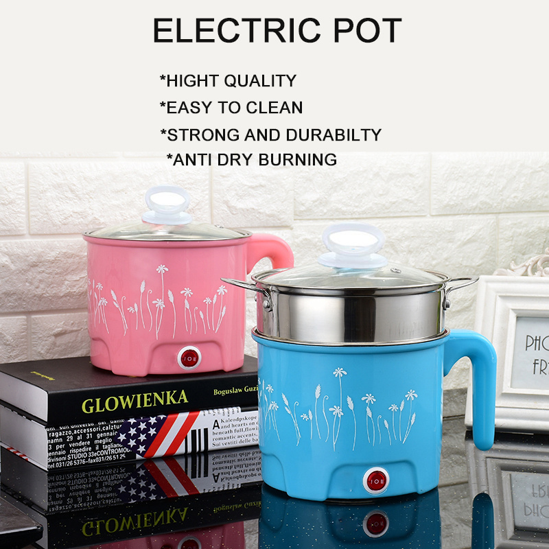 Dormitory Small Multifunctional Electric Hot Pot Mini Dim Sum Food Steamer Electric Mini Electric Cooker Caldron