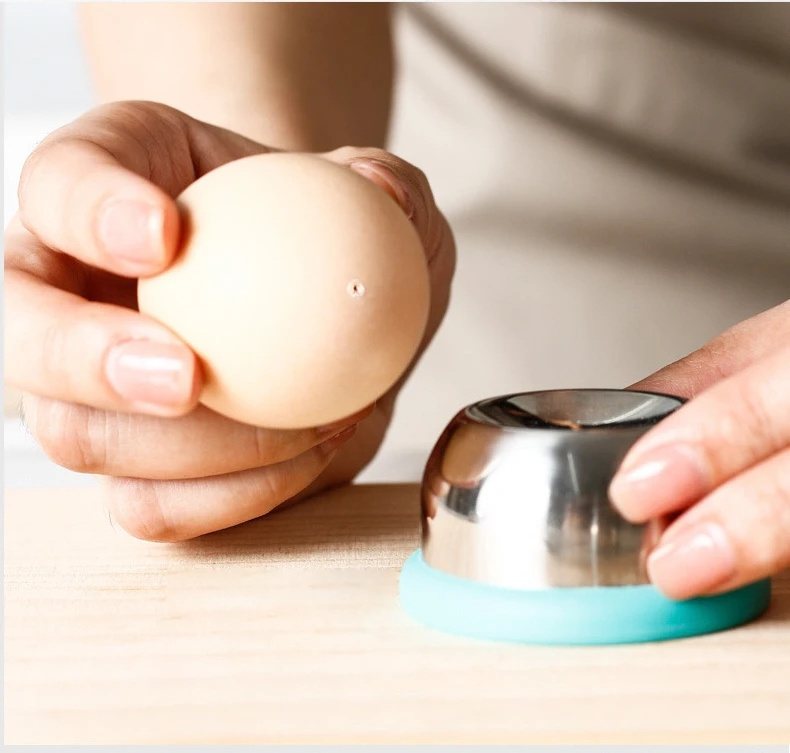 Stainless Steel Egg Piercer & Poker 300ml Insulated Egg Cup for Hard-Boiled Eggs Safe and Reliable Tool