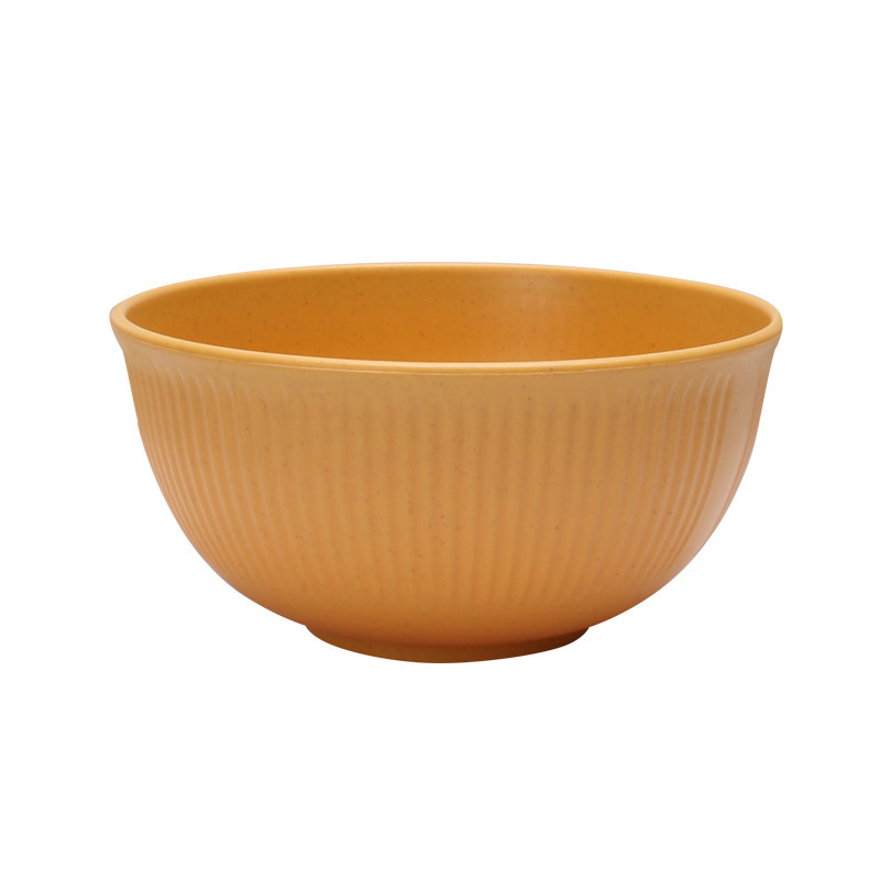 wholesale high capacity big bargain brand new catering plates retro  wheat straw dinnerware bowl set