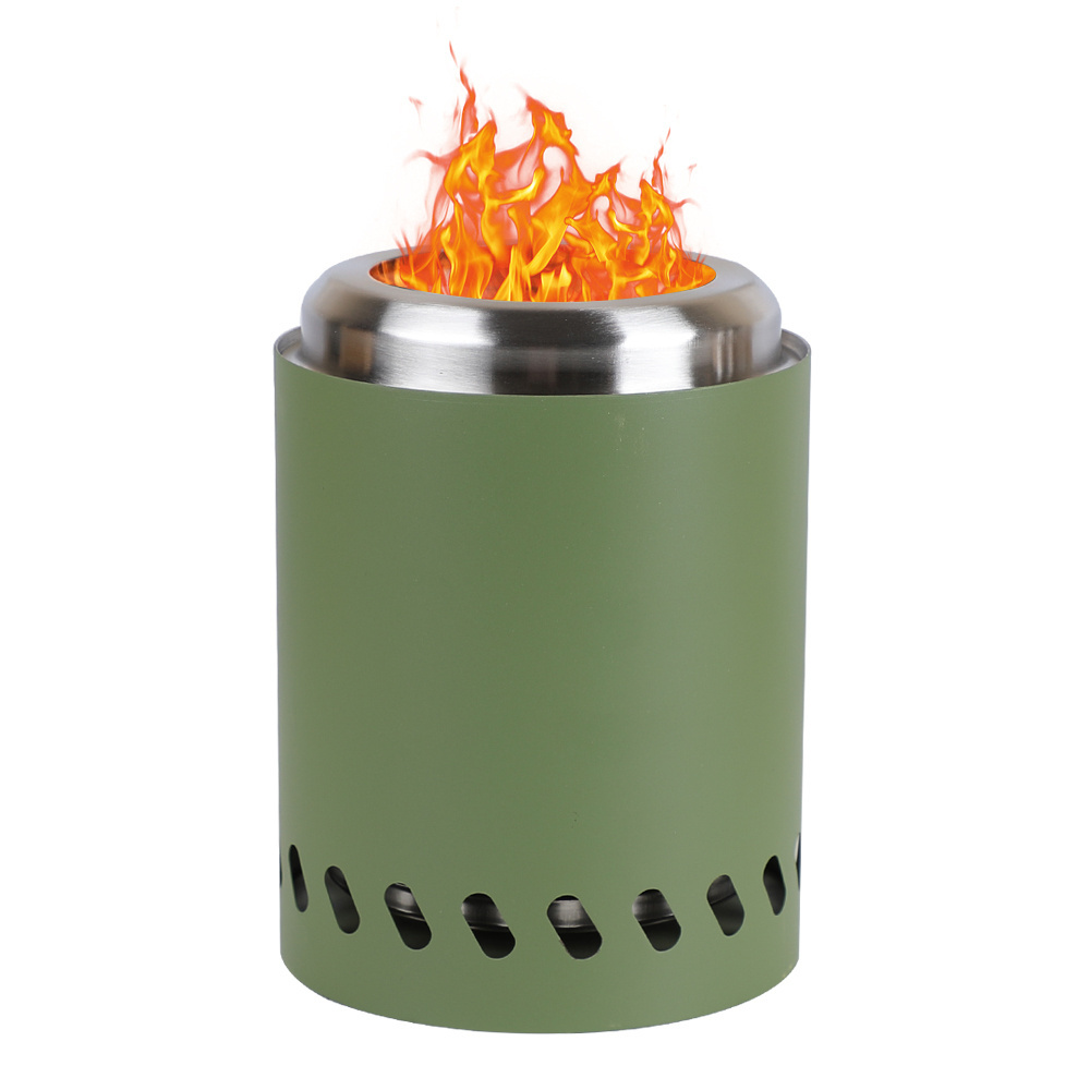 Portable Mini Multi-functional stainless steel Hiking Courtyard Tabletop Stove Camping Stove Outdoor Alcohol Tray fire pit