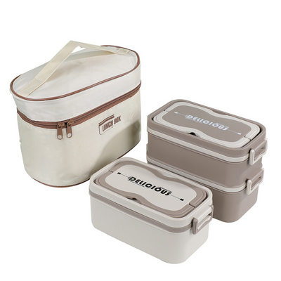 Japanese Style multi layer 304 Stainless Steel  Airtight Food Storage Container Leakproof Insulated Thermal Tiffin Lunch Box