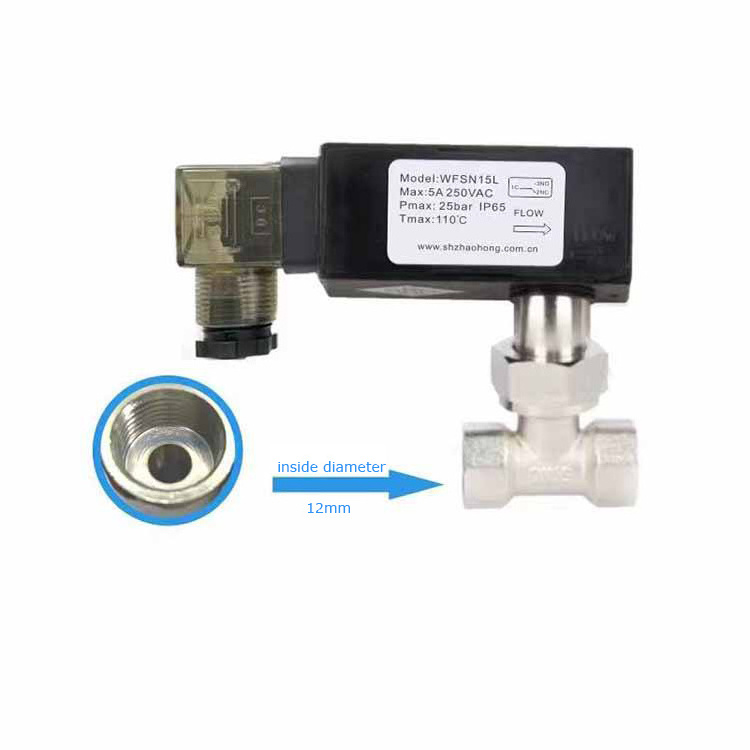 Magnetic  Plastic PVC three T Paddle Liquid Flow Switch for boilers