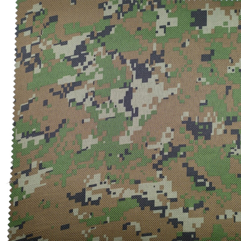 600D Oxford Outdoor Polyester Tent Fabric with PVC Coating Camouflage Stretch Waterproof Anti-Pill for Curtains and Accessories