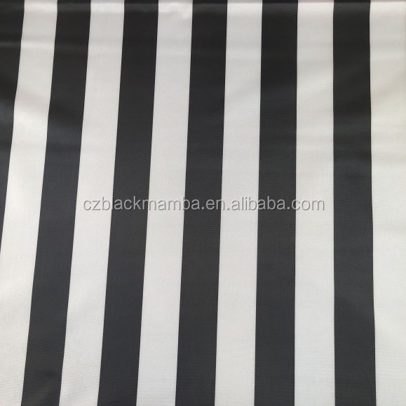 Awning sunshade umbrella acrylic pvc chair waterproof UV outdoor high Fastness polyester Yarn Dyed dye striped stripe FR fabric