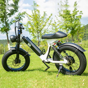 Fat tire electric bike moped style bike with banana seat fast ebike