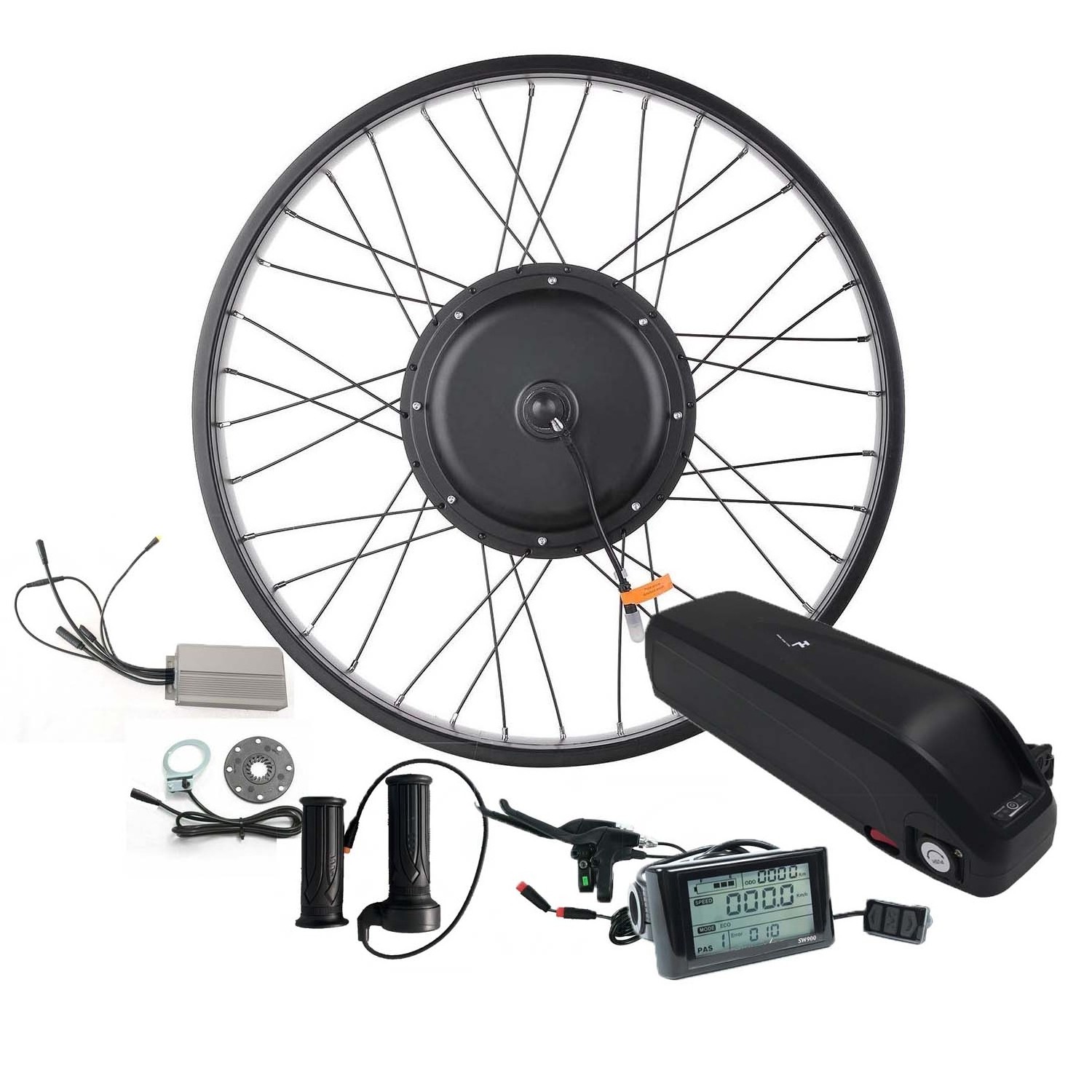 Hot sell  in Canada 36v/48v/60v/72v 1000w 2000w 3000w 5000w 6000w 8000w ebike conversion/electric tricycle motor kit