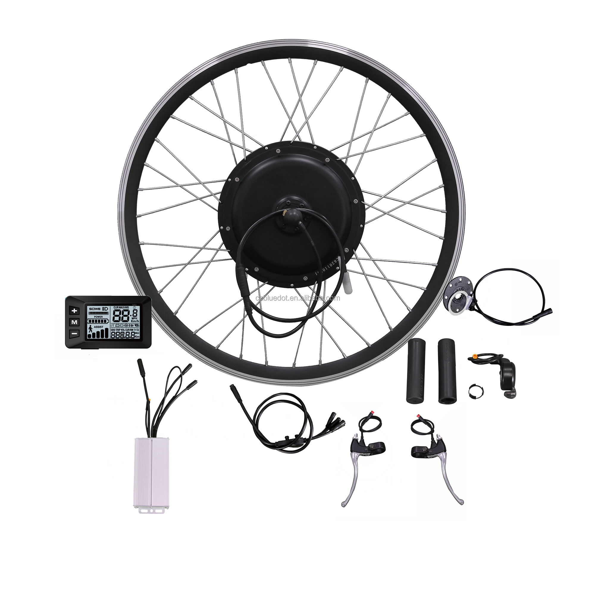 Hot sell  in Canada 36v/48v/60v/72v 1000w 2000w 3000w 5000w 6000w 8000w ebike conversion/electric tricycle motor kit