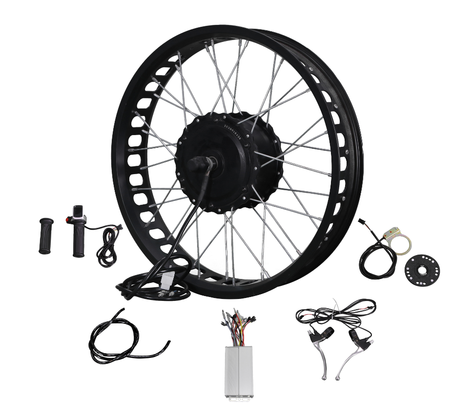 26 x 4.0 fat rim tyre 48v 500w 1000w 1500w 2000w 3000w 5000w hub motor e electric bike ebike conversion kits