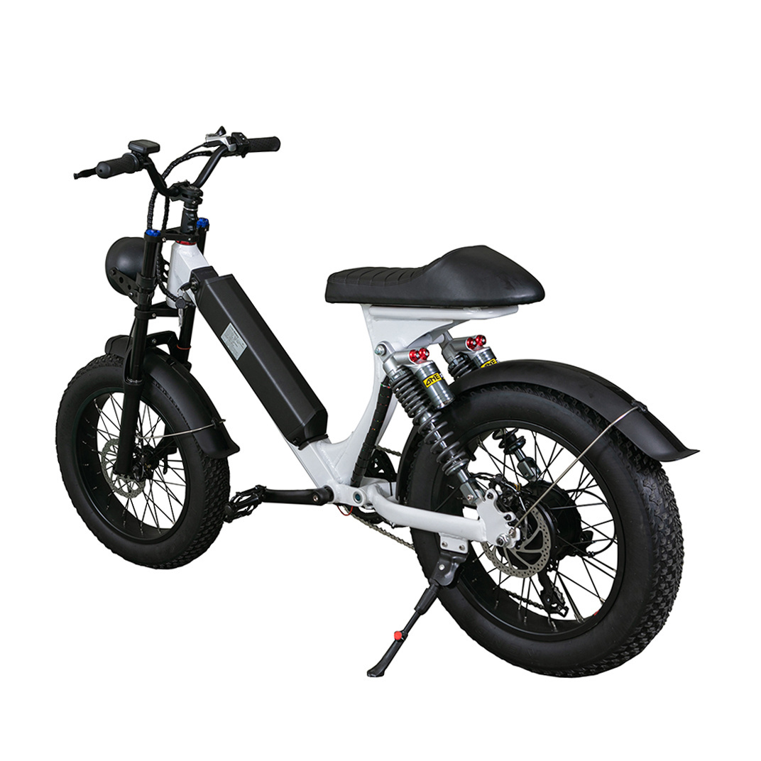 New design scrambler 20 inch fat electric Bicycle with banana seat e bike fat ebike