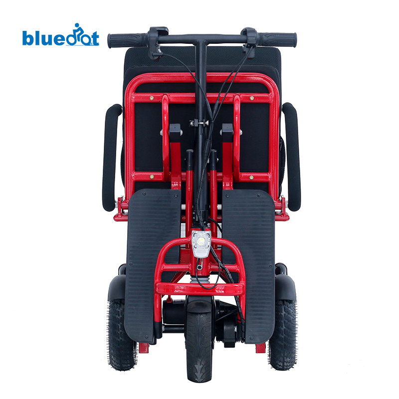 Foldable 3 wheels long range electric tricycle electric motorcycle motor bike For Adults Disabled