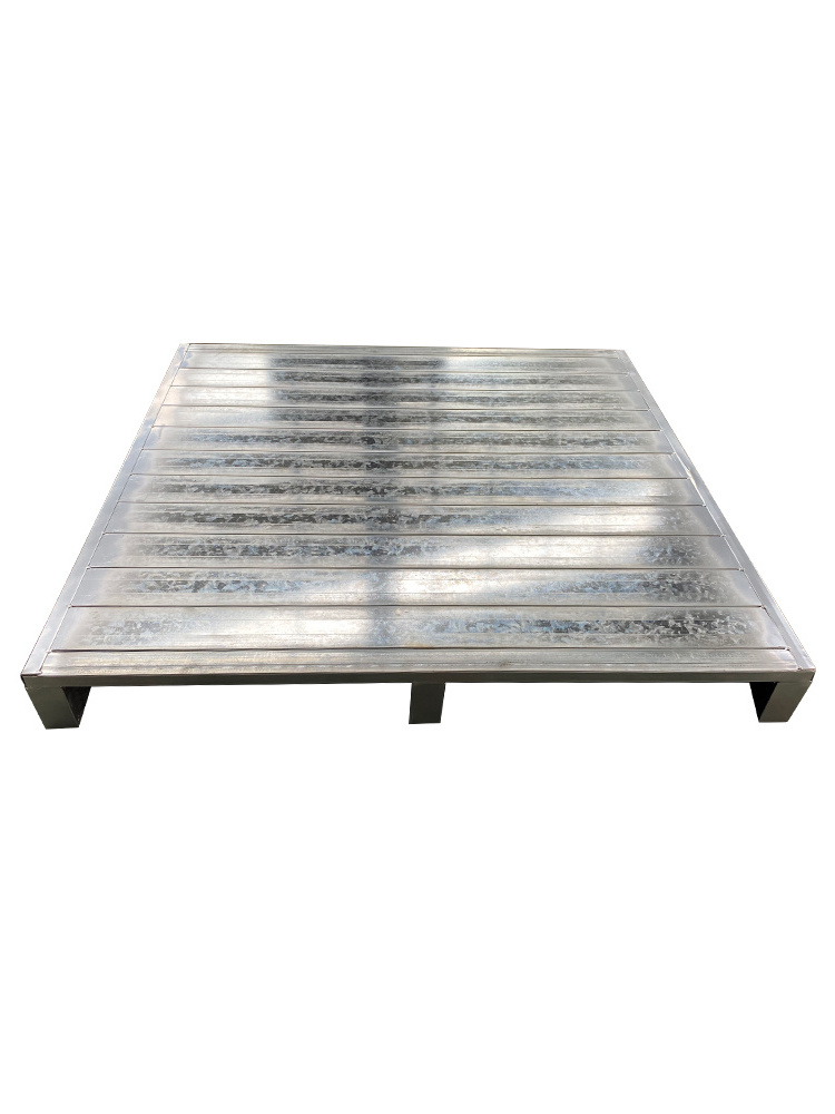 Heavy duty steel flat blue pallet warehouse industry storage logistics steel pallet for sale