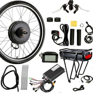 Ebike Kit 29" Fat Tire Front/rear Hub Motor 16 Inch Front Wheel Electric Bike Conversion Kit Lithium Battery Smart Controller