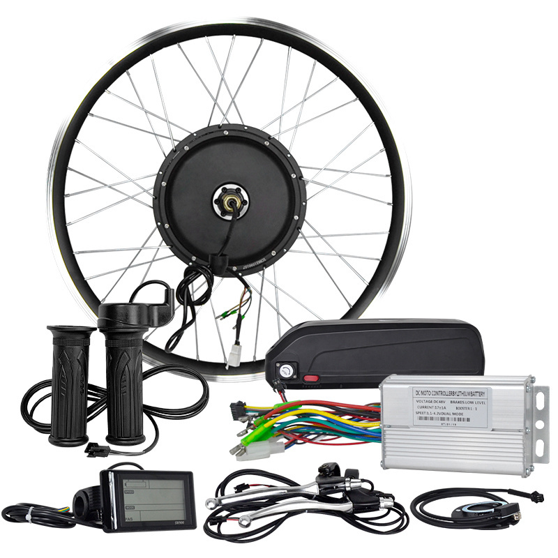 1500W Motor Wheel 48V 500W 1000W Ebike Kit Front/Rear Hub motor 350W 36V E Bike Motor 26 inch LCD Electric Bike Conversion Kit