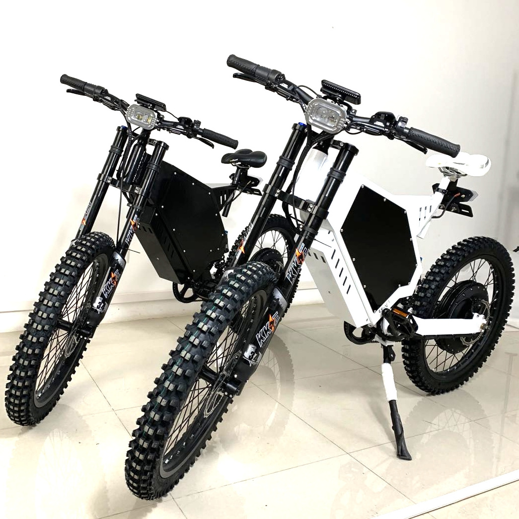 72V 45Ah 12000W E Bike Steel Frame 19/21 Inch Motorcycle Tire Electric Mountain Bike 120Km/H Speed Electric Motorcycles