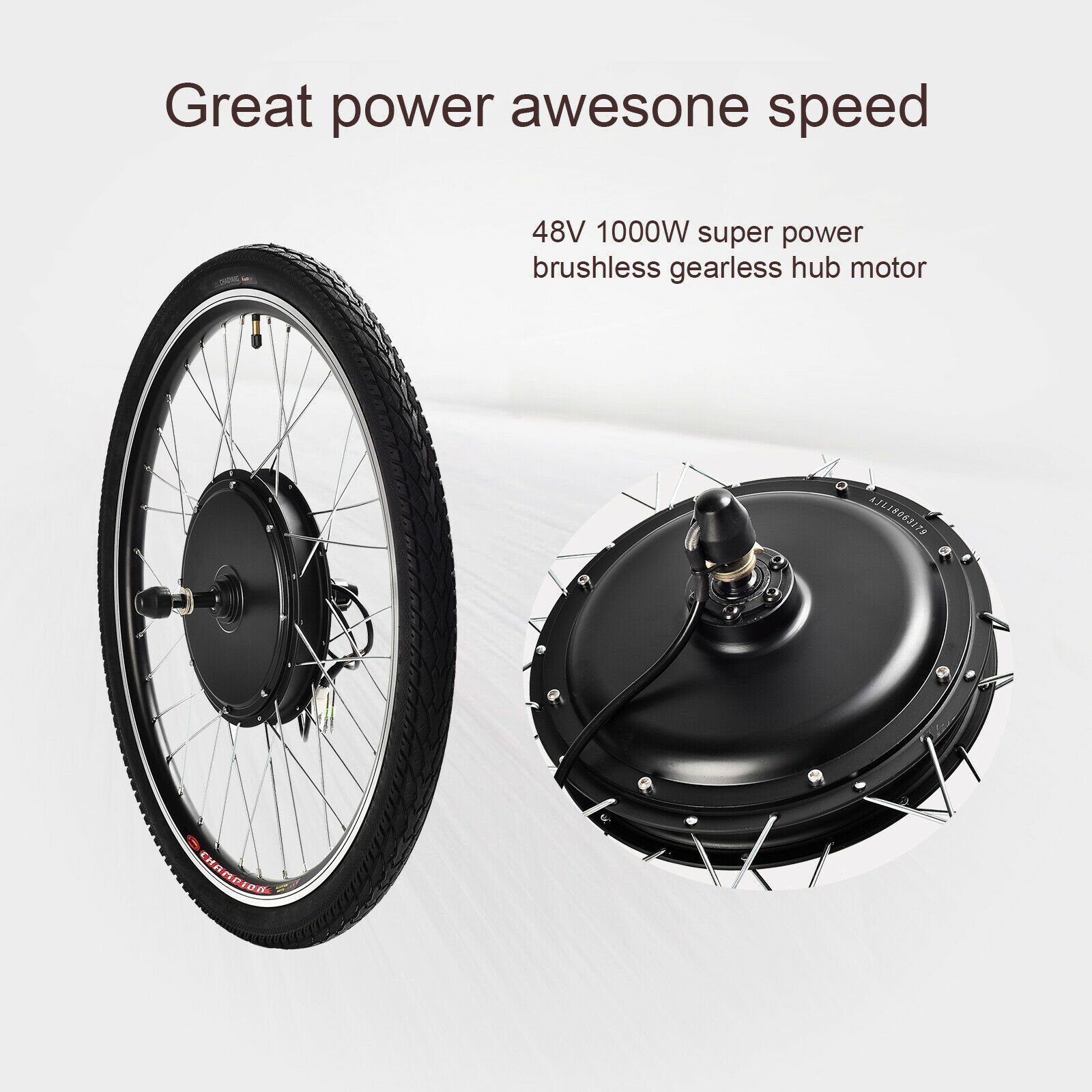 8000W Super Speed Electric Rear Wheel Hub Motor 8kw Electric Bicycle bike Brushless Non-gear BLDC Hub Motor