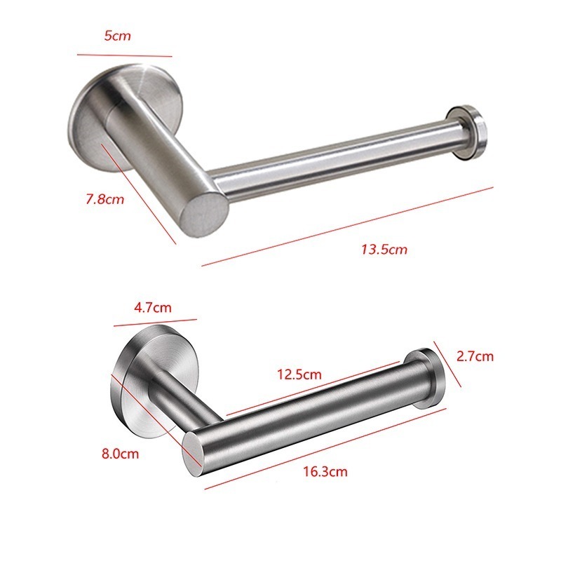 SUS304 Stainless Steel Wall Mount Brushed Toilet Paper Holder