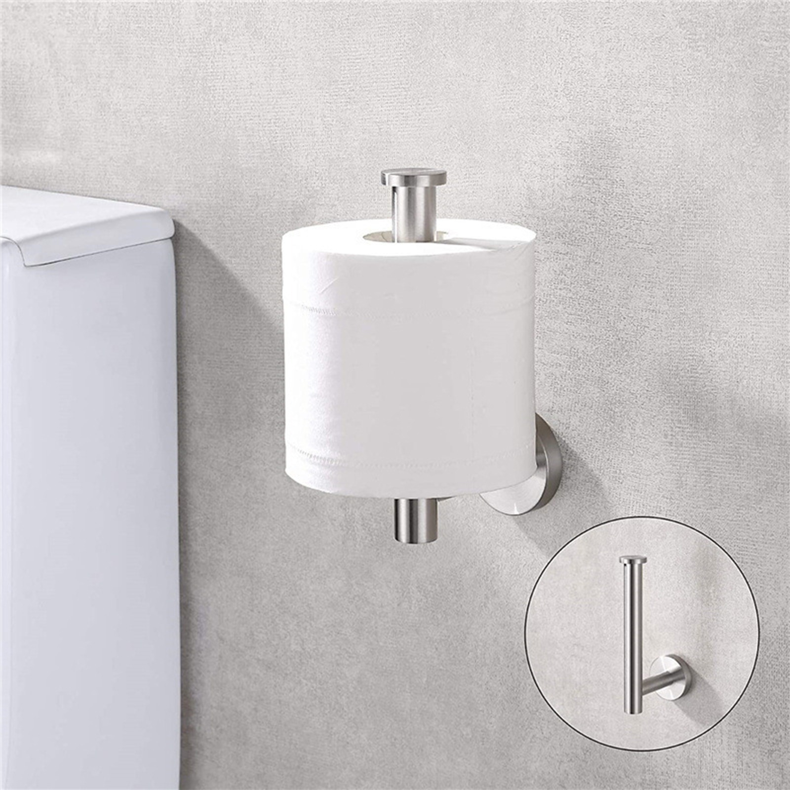 SUS304 Stainless Steel Wall Mount Brushed Toilet Paper Holder