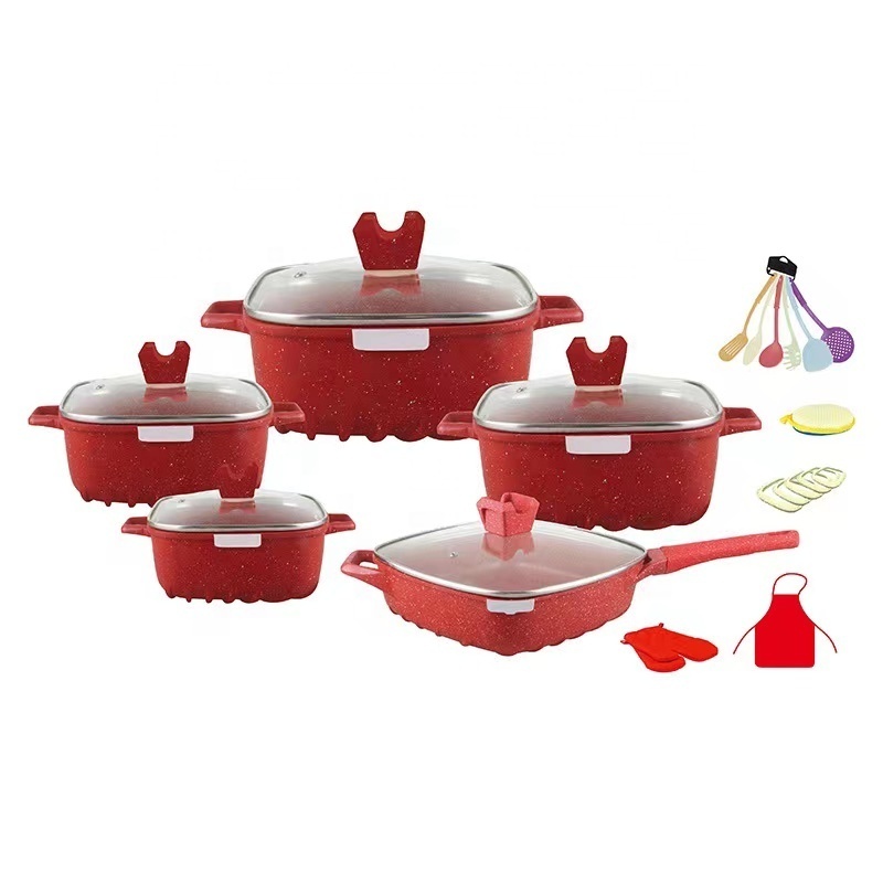 Cooking Pot Set Ollas 25pcs Aluminum Pot And Pans Set Cookware Set