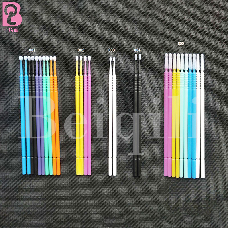 Beiqili 4,000PCS  Colorful Dental Disposable Micro Applicator / Microbrush / Micro Brush Eyelash Extension Glue Remover