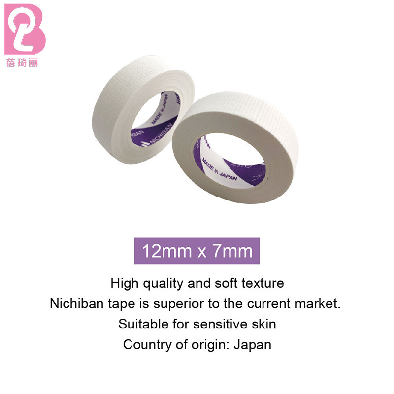 Beiqili 24pcs/box Nichiban Eyelash Extensions Tape Micropore Paper Lash Tape For Sensitive Eye Skin For Eyelash Extension