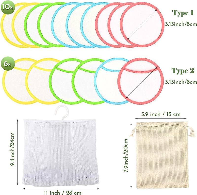 Beiqili Makeup Remover Cloths for Face Eye Lips Reusable Makeup Remover Pads Soft Microfiber Facial Cleansing Cloths